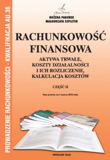 RACHUNKOWOŚĆ FINANSOWA CZĘŚĆ II PADUREK