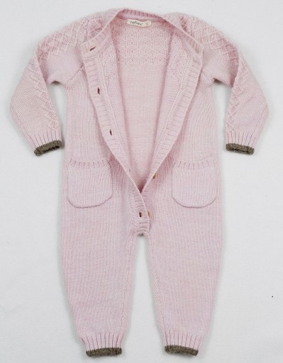 REFLEX kombinezon rampers sweterkowy wełna MERINO WOOL 68