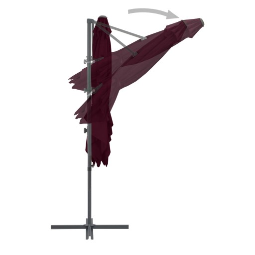 PARASOL OGRODOWY SKŁADANY NA SŁUPKU SOLIDNY NA TARAS OGRÓD BALKON 250x250cm