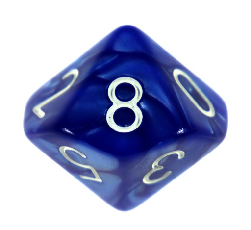 D10 Blue Pearl Dice 10-гранные игральные кости MtG RPG Pearl Game Dice