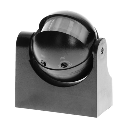 Датчик движения 180 градусов IP44 1200Вт черный OR-CR-201/B Orno