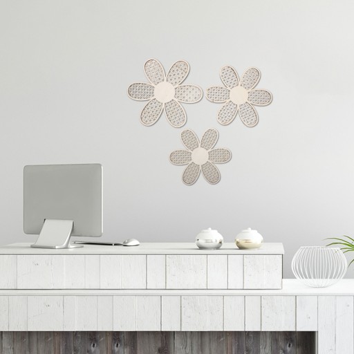 БОХО ДОМАШНИЙ ДЕКОР НАСТЕННЫЕ УКРАШЕНИЯ ДЕРЕВЯННЫЕ РОМАШКИ DAISY BOHEMIA DECORATE