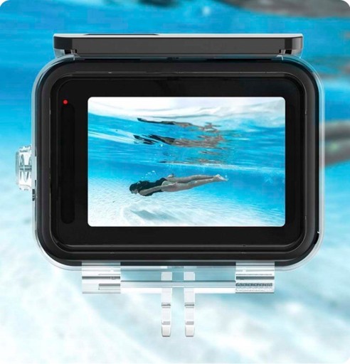 Водонепроницаемый водонепроницаемый чехол Telesin для GoPro 12 11 10 Фильтры Красный