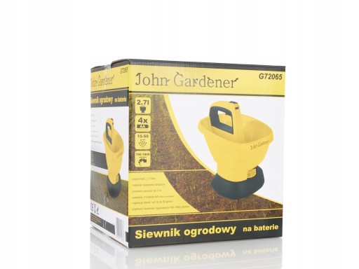 САДОВАЯ СЕЯЛКА GEKO НА АККУМУЛЯТОРЕ 2,7 Л УДОБРЕНИЯ ДЛЯ ТРАВЫ John Gardener G72065