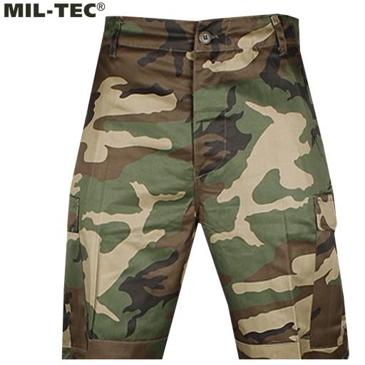 МУЖСКИЕ БРЮКИ ВОЕННЫЕ ПРОЧНЫЕ M65 BDU T/C MIL-TEC WOODLAND S