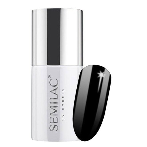 Slay гибридный лак SEMILAC 300 PERFECT BLACK