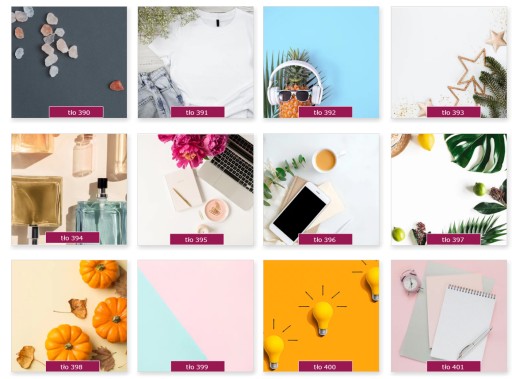 TŁA FOTOGRAFICZNE FLAT LAY 50x50 Blog Instagram