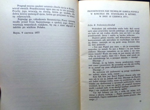 Karol POPIEL w naszej pamięci [ODNOWA 1978]