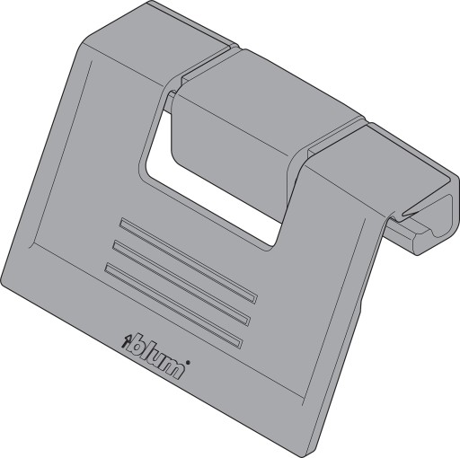 Ручка ящика внутренняя BLUM ZIF.80M5 ANTARO серый