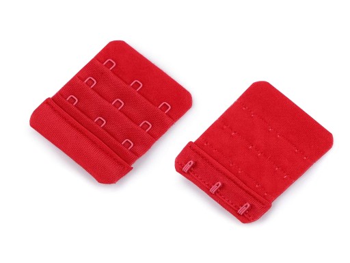 Przedłużka zapięcia do biustonoszy 3x3 50mm CZERWO