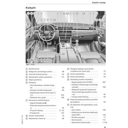 A8 A8 L S8 D5 od 2017 +Navi Instrukcja Obsługi