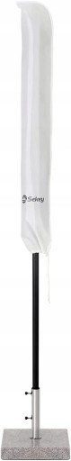 Pokrowiec na parasol biały 140 x 25,5/27 cm