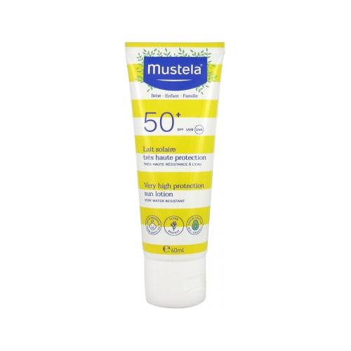 MUSTELA SUN СОЛНЦЕЗАЩИТНЫЙ ЛОСЬОН SPF50+ + бесплатная ОЧИЩАЮЩАЯ ВОДА