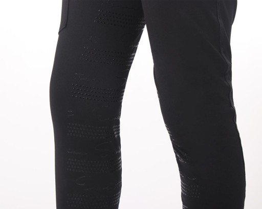 Молодежные леггинсы QHP Eden FullGrip черные 140