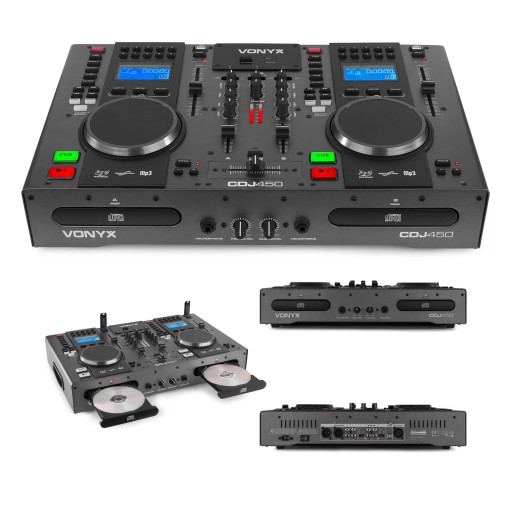 Vonyx CDJ450 двойной CD-плеер MP3 USB BT-микшер