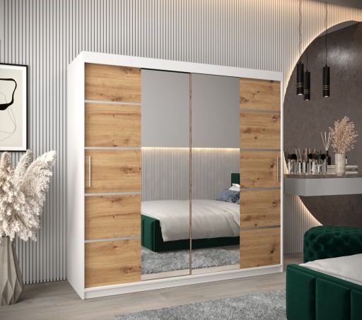 Szafa przesuwna z lustrem garderoba VERONA 4 200cm