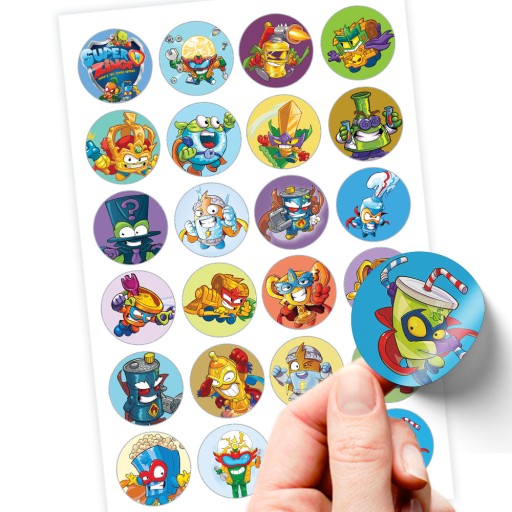 Фирменные наклейки Super Zings Super Quality 24 ПК