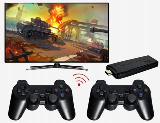 БЕСПРОВОДНАЯ КОНСОЛЬ РЕТРО HDMI 2 ПАНЛОДА + 15 000 ИГР