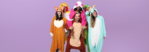 Piżama Onesie Kigurumi Kostium Przebranie Szary Husky L: 165 - 175cm