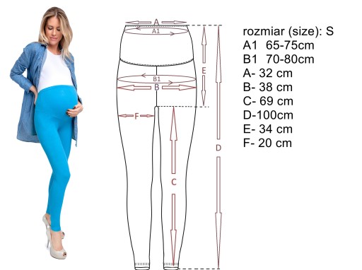 LEGGINGS для беременных, хлопковые леггинсы с вставкой для беременных, S/36