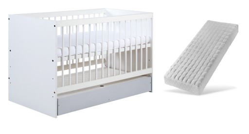 DALIA GREY COT KLUPŚ CONTAINER 140 + матрас