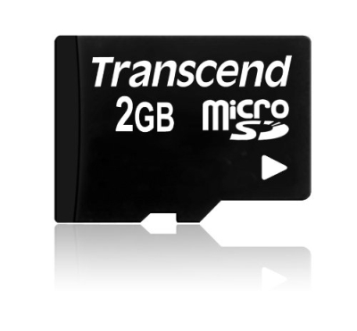 Карта памяти Transcend Micro SD 2 ГБ + SD-адаптер
