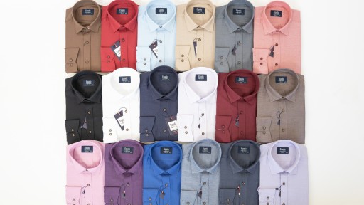 Koszula męska elegancka CASUAL SLIM LILIOWA L