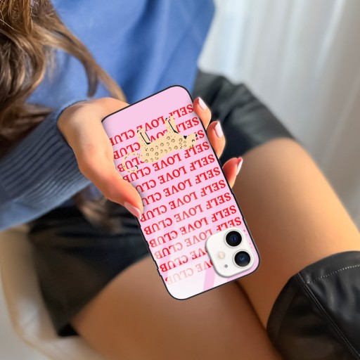 Чехол Стеклянный чехол для IPHONE 12 Feminine Girl Designs
