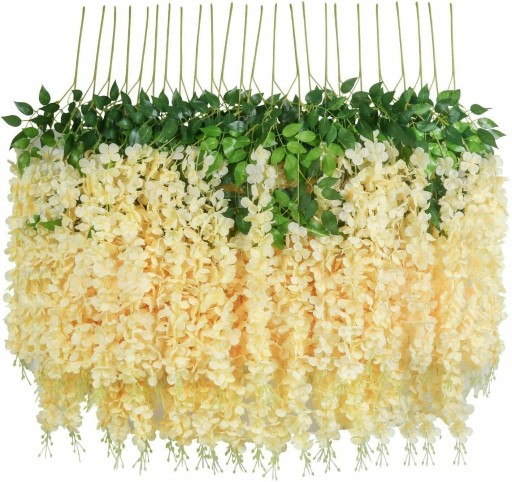Искусственная глициния Wisteria Laburnum 110 см 12 шт.