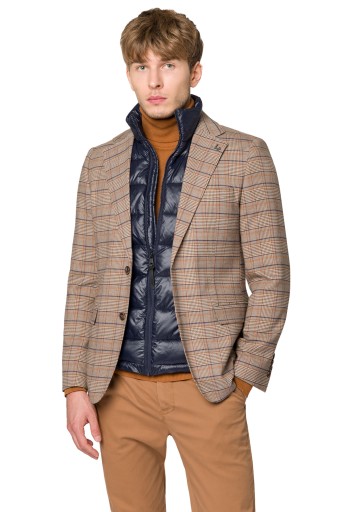 Бежевая куртка в клетку Amberley Lancerto 58