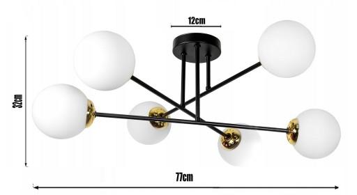 LORD6 ORBITA BALL GLASS F12 ЛЮСТРА ПОДВЕСНАЯ СВЕТИЛЬНИК