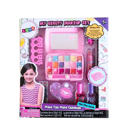 BEAUTY SET ПАЛИТРА ТЕНЕЙ ГУБНАЯ ПОМАДА ЛАК