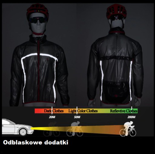 Kurtka WODOODPORNA Kolarska X-TIGER NA ROWER