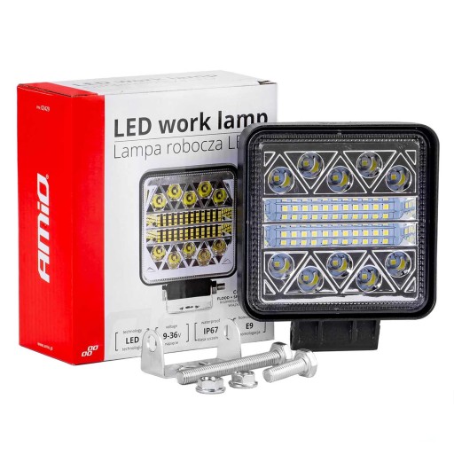 LAMPA ROBOCZA 26LED 110x110 42W COMBO 9-36V
