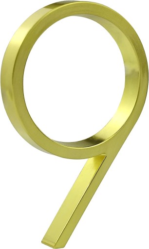 Плавающий знак номера дома 5 дюймов (12