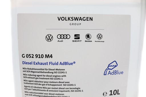 КАТАЛИТИЧЕСКАЯ ЖИДКОСТЬ ADBLUE DPF AD BLUE 10l VW AUDI ОРИГИНАЛ ОТ ДИЛЕРОВСКОГО КАЧЕСТВА