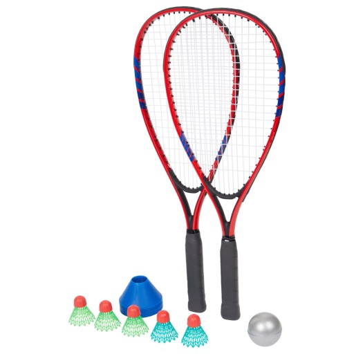 Набор для быстрого бадминтона DUNLOP NET 6м + Ракетки + Воланы 7 шт.