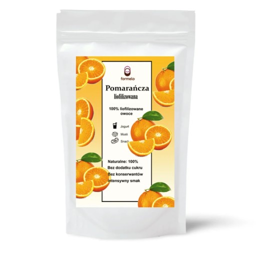 FORMELO LIOFILIZOWANA POMARAŃCZA 100% NATURALNY OWOC BEZ KONSERWANTÓW 20g