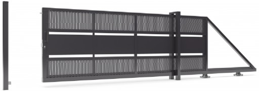 Brama Wjazdowa Dwuskrzydłowa INCOGNITO BR1822 Ocynk + RAL 120x300 cm