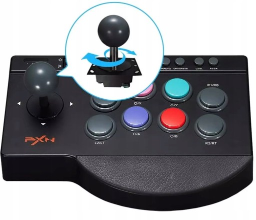 ПРОВОДНОЙ ИГРОВОЙ КОНТРОЛЛЕР АРКАДНЫЙ ДЖОЙСТИК PXN-0082 ПК PS3 PLAYSTATION