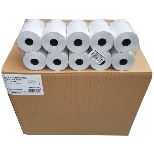 Rolka Termiczna rolki 57x25 do kasy fiskalnej 120x