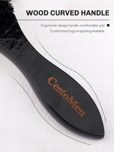 Профессиональная парикмахерская CestoMen из массива дерева с кистью для растушевки