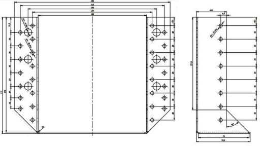 WB38 Belki Hanger Bracket Cienciele 160x170x75 Ранфтер оцинкованная