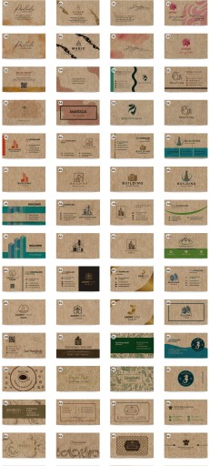 ЭКО визитки эко визитки крафт x1000 +PROJ