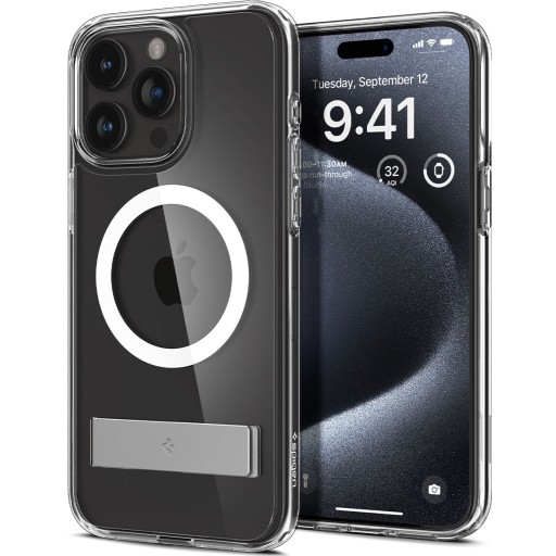 Etui do iPhone 15 Pro, Spigen Ultra Hybrid S Mag, case do MagSafe, cover