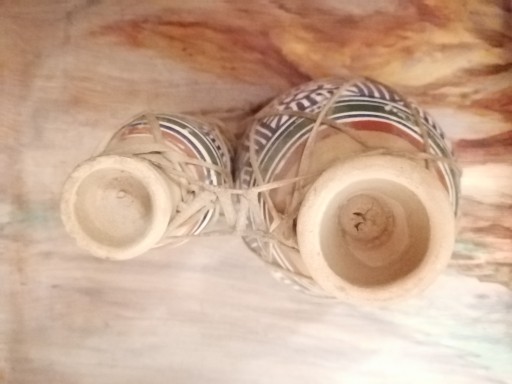 BONGOS CERAMICZNY AFRYKAŃSKI BĘBENEK SZAMAŃSKI