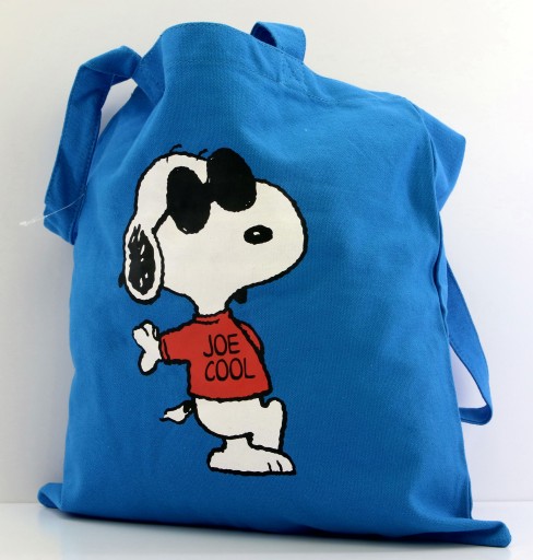SNOOPY JOE COOL Сетчатая сумка для покупок синяя