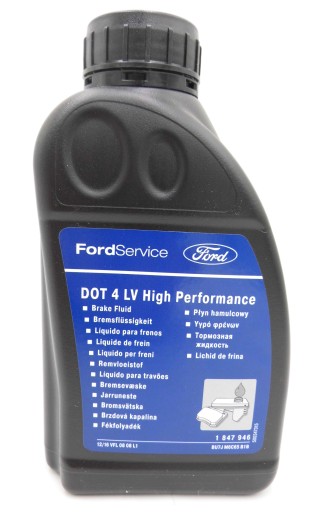 ТОРМОЗНАЯ ЖИДКОСТЬ FORD 1 л DOT 4 LV HIGH PERFORMANCE 2792362 _ RU7J-M6C65-BA