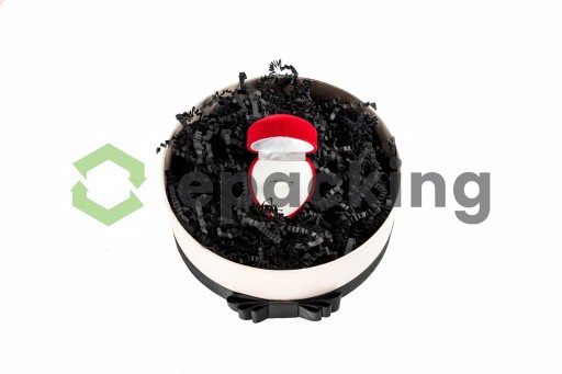 Бумажная стружка, наполнитель для пакетов, черная, 1 кг.
