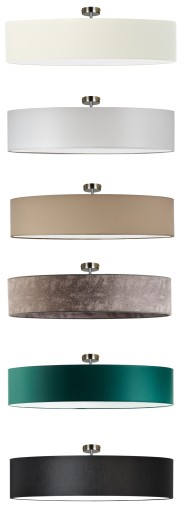 Lampa plafon żyrandol sufitowa LED E27 ABAŻUR do sypialni 50 KOLORÓW